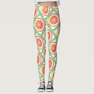 Leggings Leyendas de diseño de frutas de verano