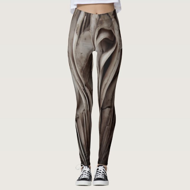 Leggings Leyendas de diseño de hongos 3D (Anverso)