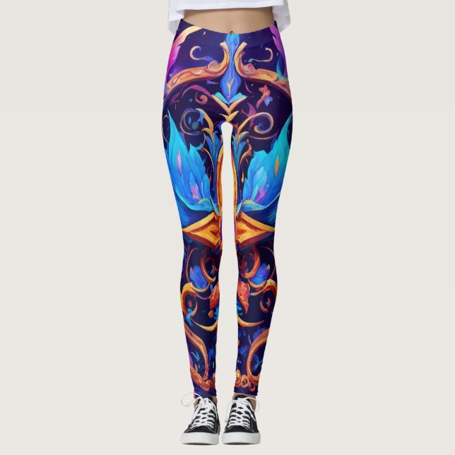 Leggings Leyendas de diseño de tatuajes (Anverso)