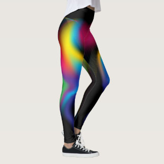 Leggings Leyendas de diseño fractal arco iris