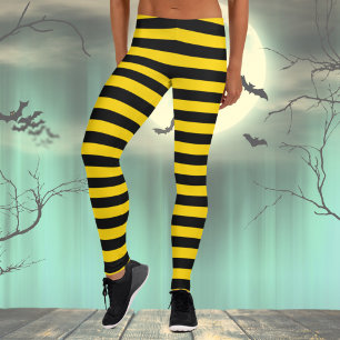 Leggings Leyendas de disfraces de Halloween de color negro