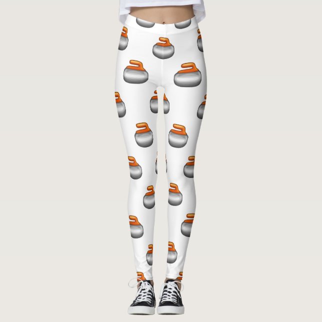 Leggings Leyendas de emoji Curling Stone (Anverso)