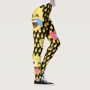 Leggings Leyendas de Emoji graciosas y cortas