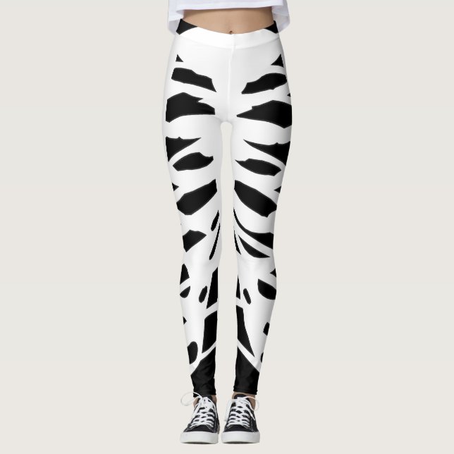 Leggings Leyendas de esqueleto de costilla de halloween bla (Anverso)