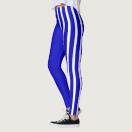 Leggings Leyendas de éster azul y blanco