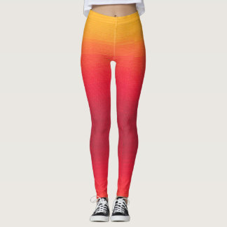 Leggings Leyendas de estilo amarillo, Naranja y rojo naranj