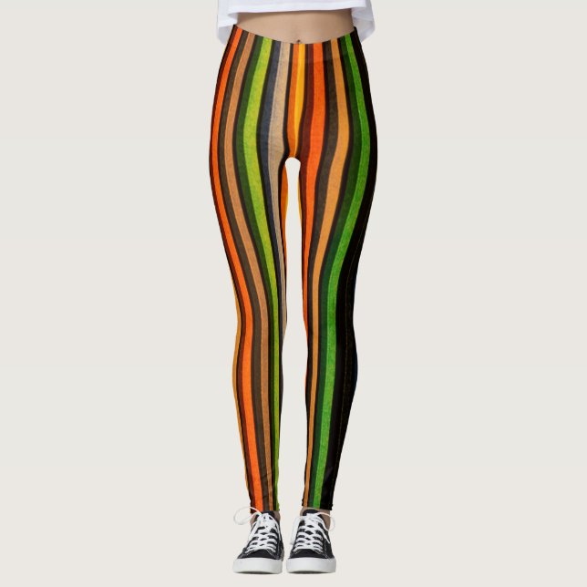 Leggings Leyendas de estilo retro de Guay Colorful Stripes  (Anverso)