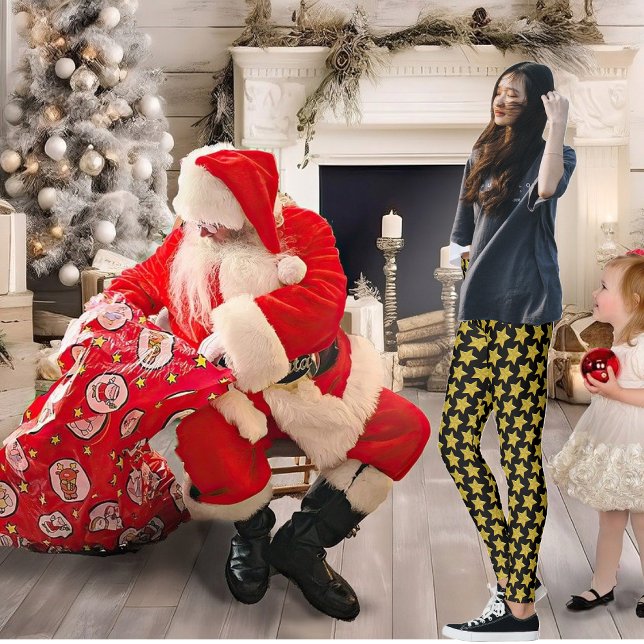 Leggings Leyendas de estrella dorada (Subido por el creador)