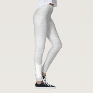 Leggings Leyendas de estuco gris de la silueta blanca