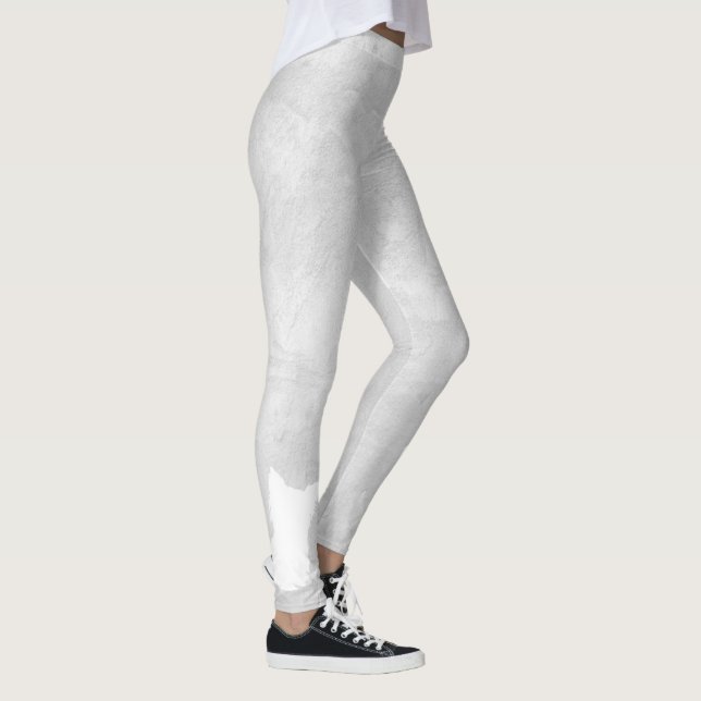 Leggings Leyendas de estuco gris de la silueta blanca (Derecha)