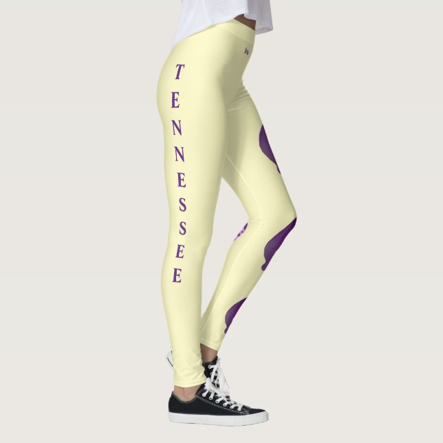 Leggings Leyendas de flor de Iris amarillo claro Tennessee  (Derecha)