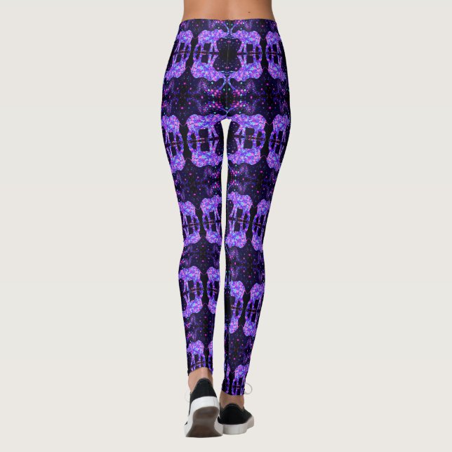 Leggings Leyendas de flores de elefante (Reverso)