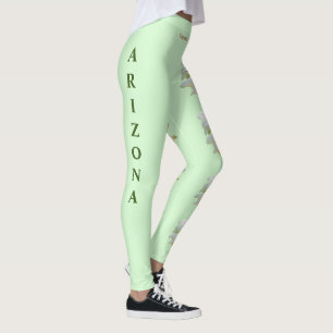 Leggings Leyendas de flores del estado de Saguaro, Arizona