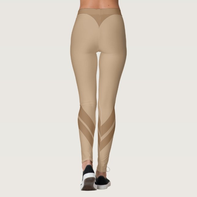 Leggings Leyendas de forma marrón (Reverso)