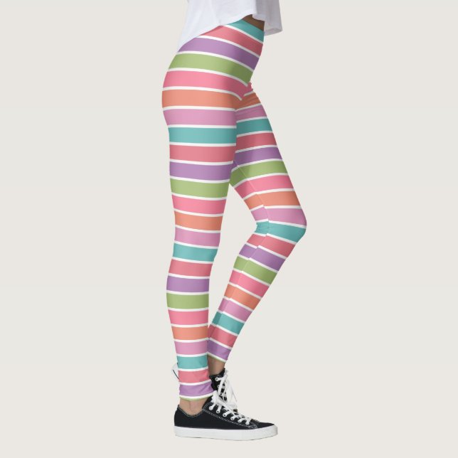 Leggings Leyendas de franjas coloridas (Derecha)