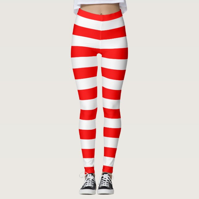 Leggings Leyendas de franjas rojas (Anverso)