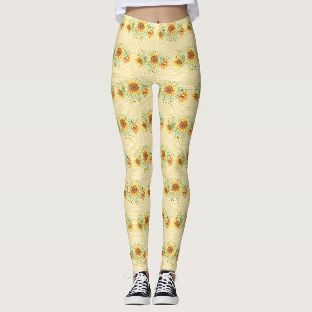 Leggings Leyendas de girasol en amarillo (Anverso)