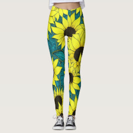Leggings Leyendas de girasol Guay - flores de sol gigantes 