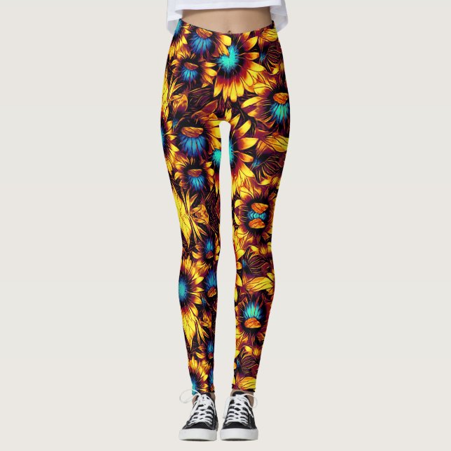 Leggings Leyendas de girasoles luminosas (Anverso)