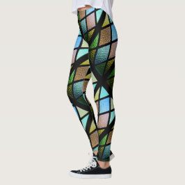 Leggings Leyendas de glas manchadas - Piernas de patrones g