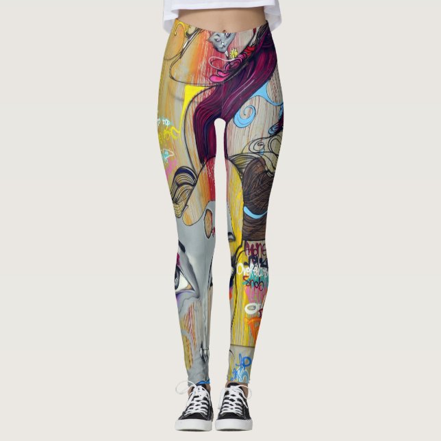 Leggings Leyendas de graffiti (Anverso)