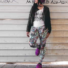 Leggings Leyendas de graffiti callejero - Diversión