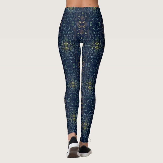 Leggings Leyendas de guitarra floral (Reverso)
