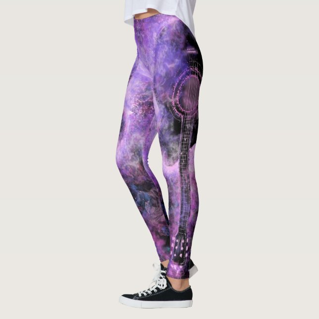 Leggings Leyendas de guitarra musical de rock (Izquierda)