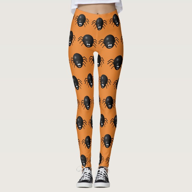 Leggings Leyendas de Halloween de Black Spiders (Anverso)