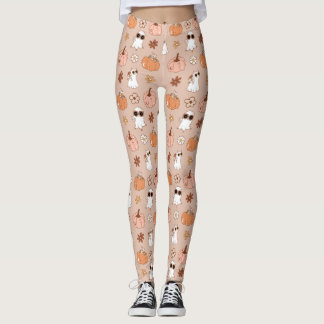 Leggings Leyendas de Halloween de Retro Groovy