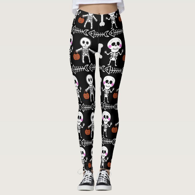 Leggings Leyendas de Halloween, lentes divertidas de Hallow (Anverso)