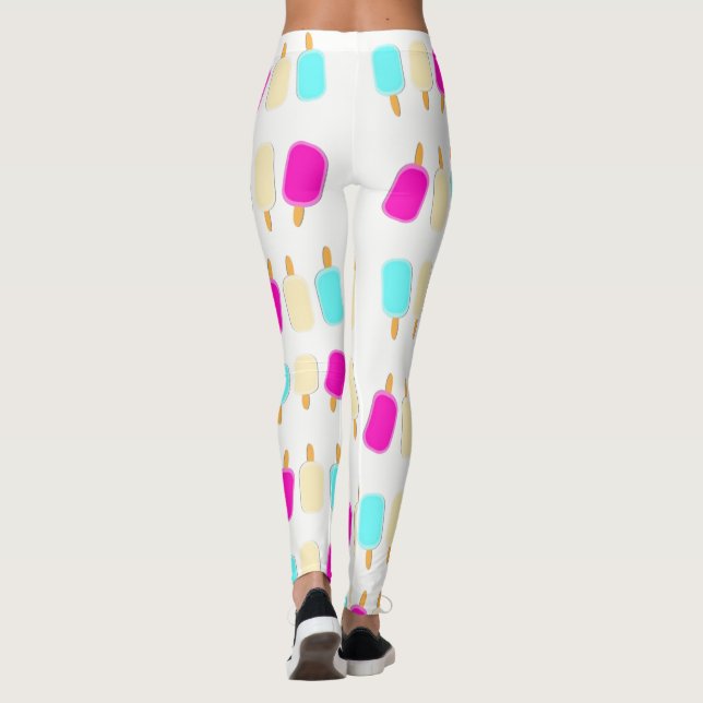 Leggings Leyendas de helados blancos (Reverso)