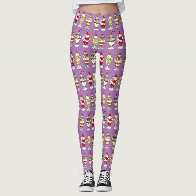 Leggings Leyendas de helados retro (Anverso)