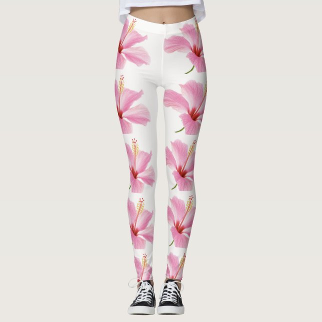 Leggings Leyendas de hibisco rosa (Anverso)