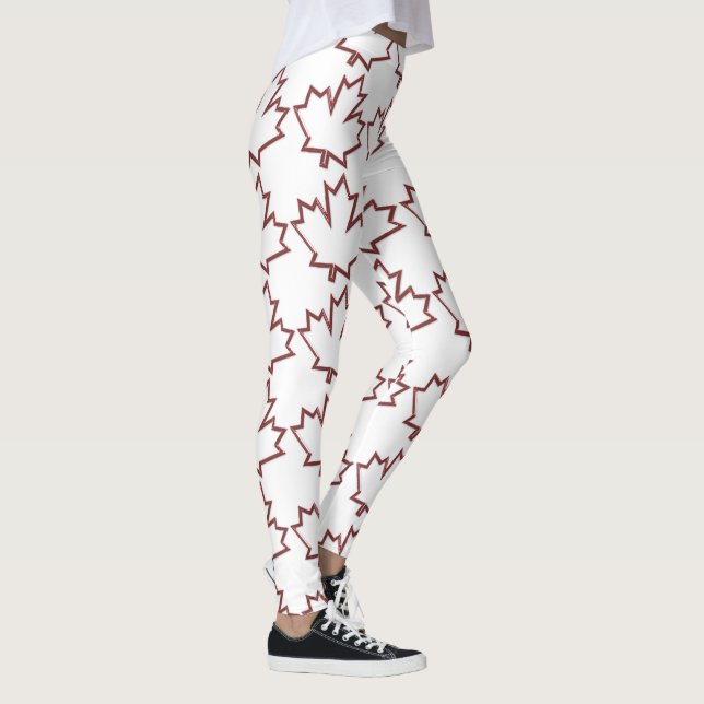 Leggings Leyendas de hojas de arce canadienses (Derecha)