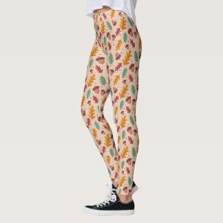 Leggings Leyendas de hojas del patrón otoño