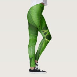 Leggings Leyendas de hojas verdes