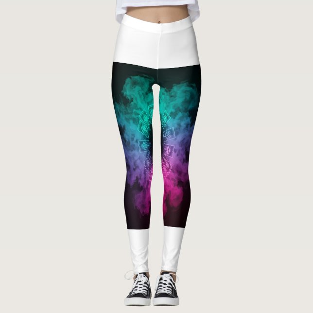 Leggings Leyendas de humo con tarjeta Tarot encantadas 🔮 � (Anverso)
