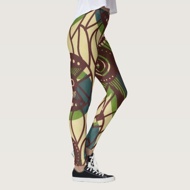 Leggings Leyendas de impresión africanas (Derecha)
