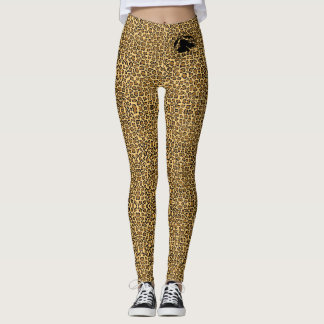 Leggings Leyendas de impresión animal con logotipo de B&BE