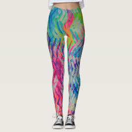 Leggings Leyendas de impresión coloridas