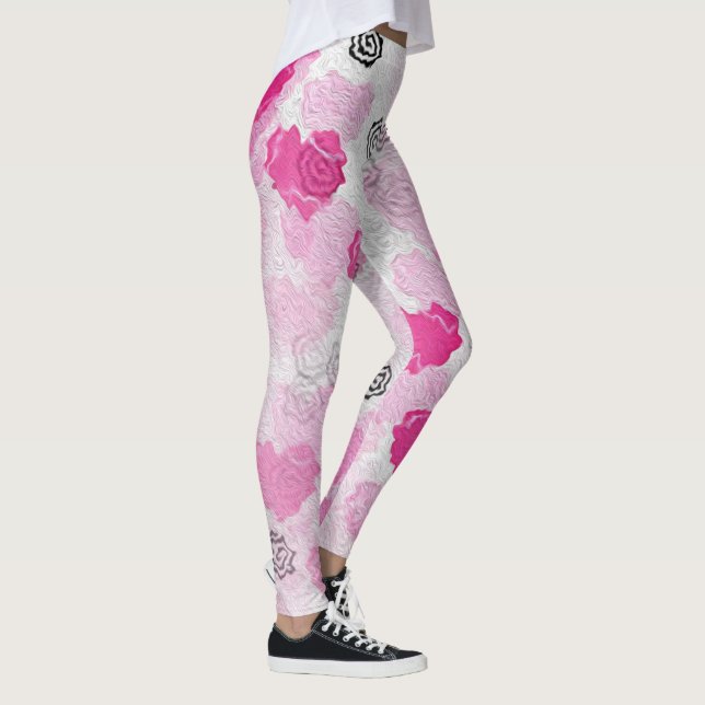 Leggings Leyendas de impresión de corazón (Derecha)