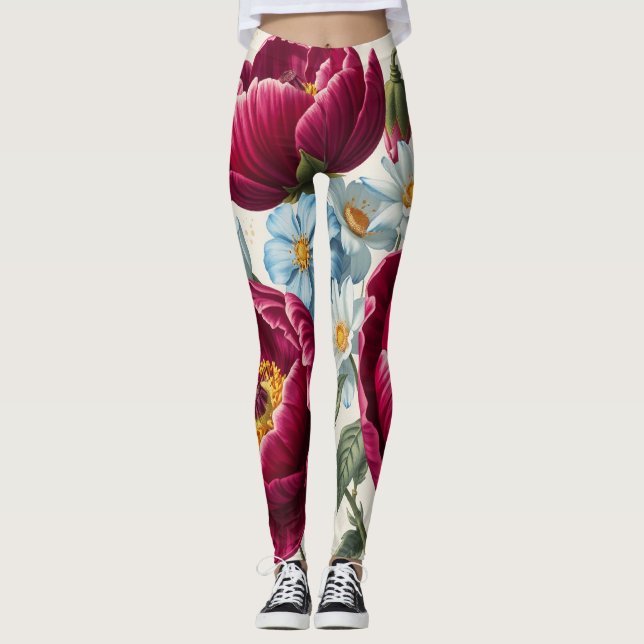 Leggings Leyendas de impresión de disquete (Anverso)