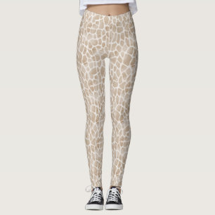 Leggings Leyendas de impresión de jirafa