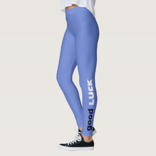 Leggings Leyendas de impresión de letras de buena suerte de
