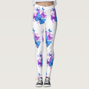 Leggings Leyendas de impresión de mariposa