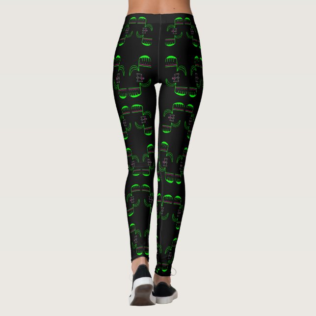 Leggings Leyendas de impresión de novedad Venus Flytrampa (Reverso)