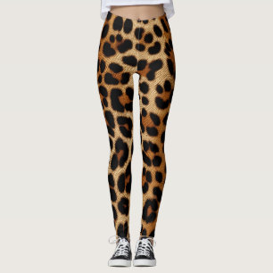 Leggings Leyendas de impresión de piel de chita