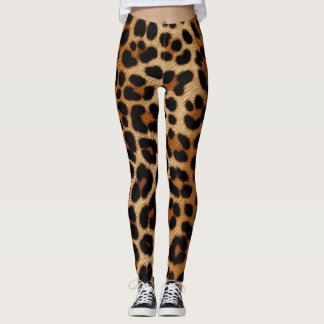 Leggings Leyendas de impresión de piel de chita