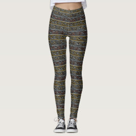 Leggings Leyendas de impresión de tiras de diseño celta Sco